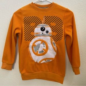 EUC Disney Store Kids Star Wars BB-8 Fleece Sweatshirt Sweater